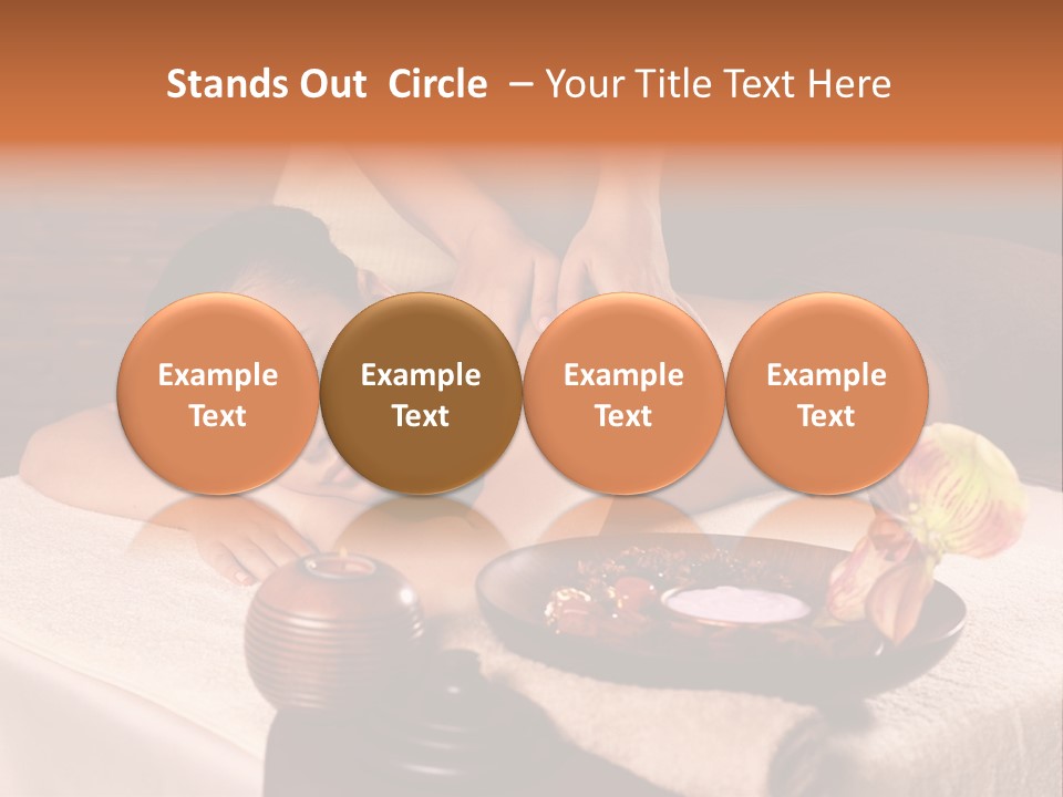 Beautiful Female Massaging PowerPoint Template