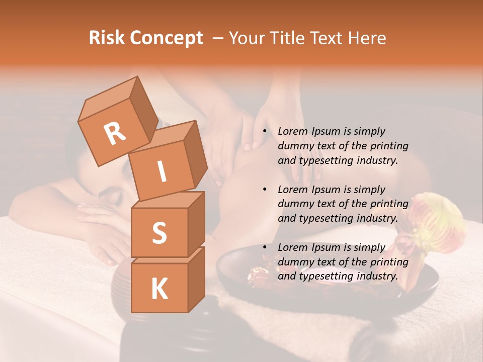 Beautiful Female Massaging PowerPoint Template