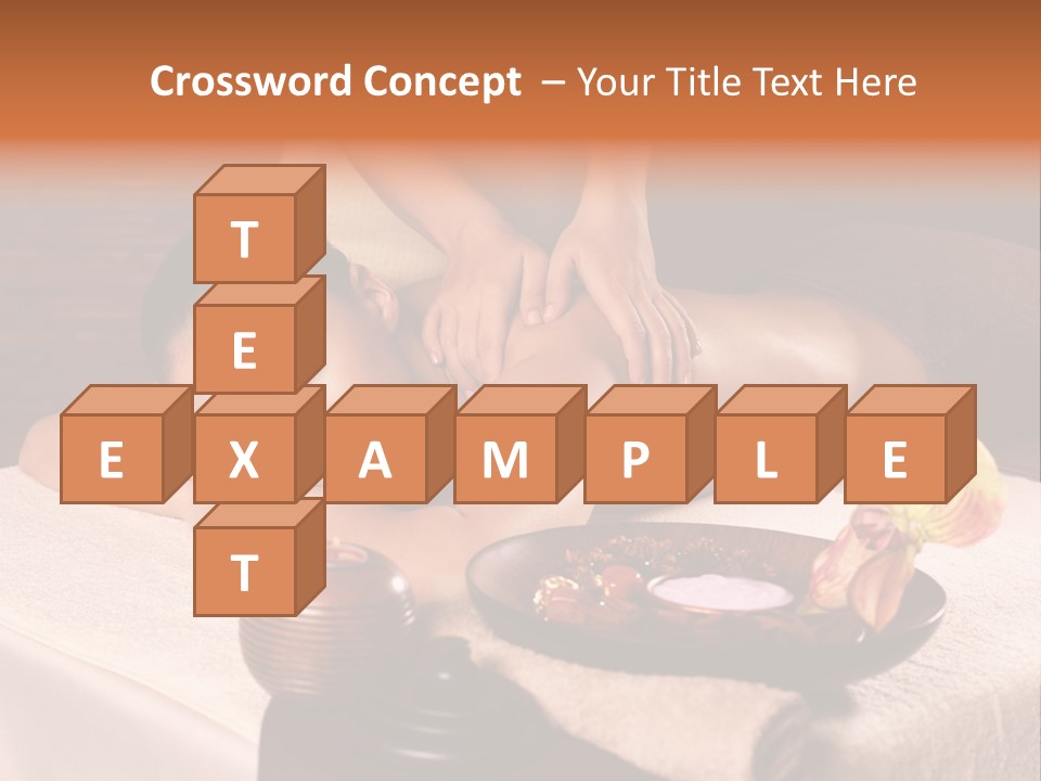 Beautiful Female Massaging PowerPoint Template