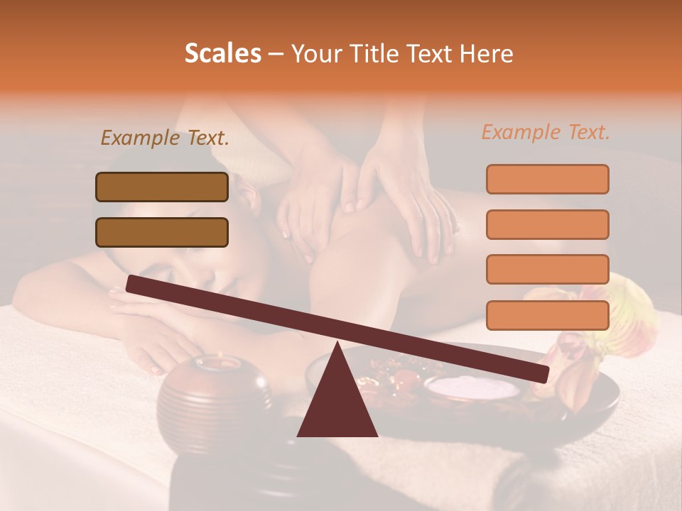 Beautiful Female Massaging PowerPoint Template