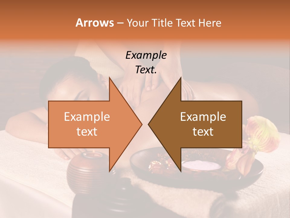 Beautiful Female Massaging PowerPoint Template