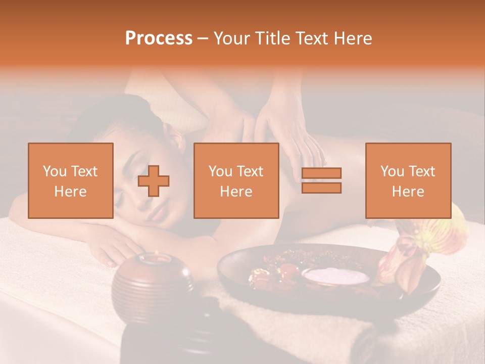 Beautiful Female Massaging PowerPoint Template