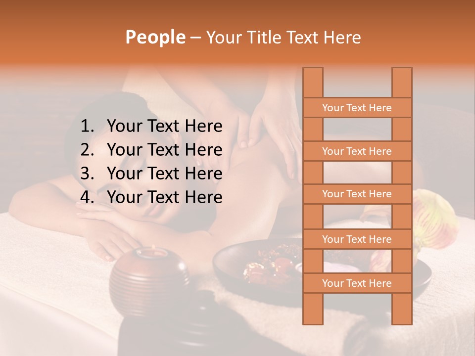 Beautiful Female Massaging PowerPoint Template