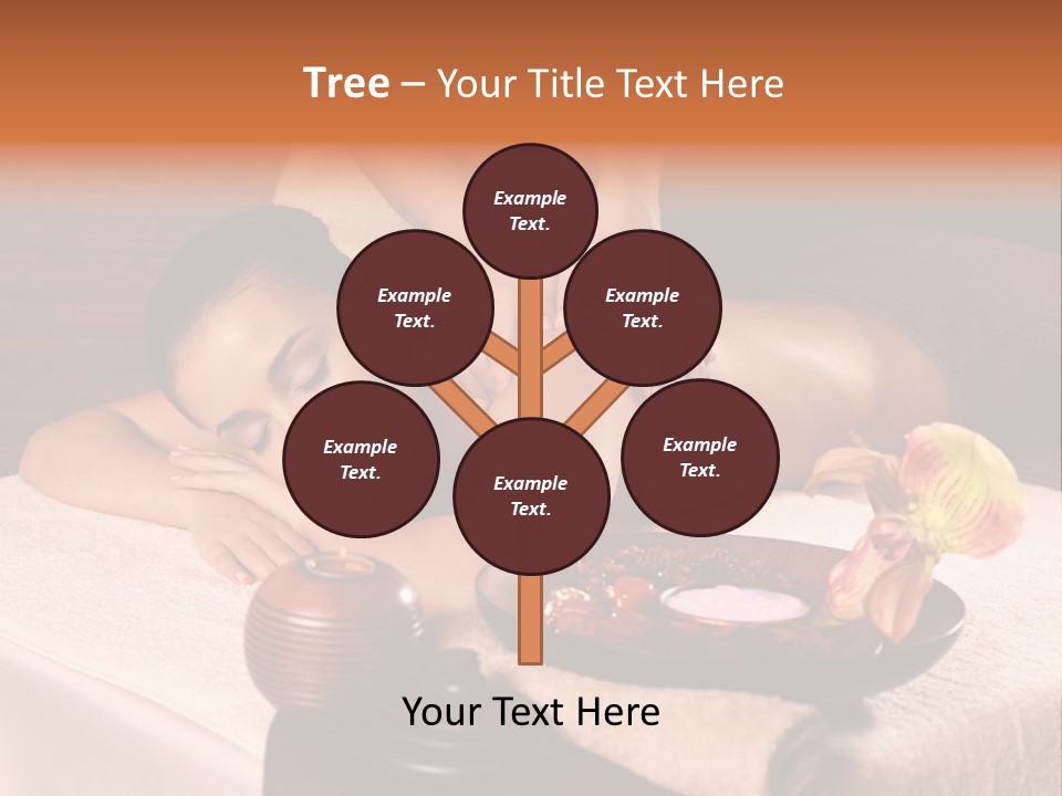 Beautiful Female Massaging PowerPoint Template