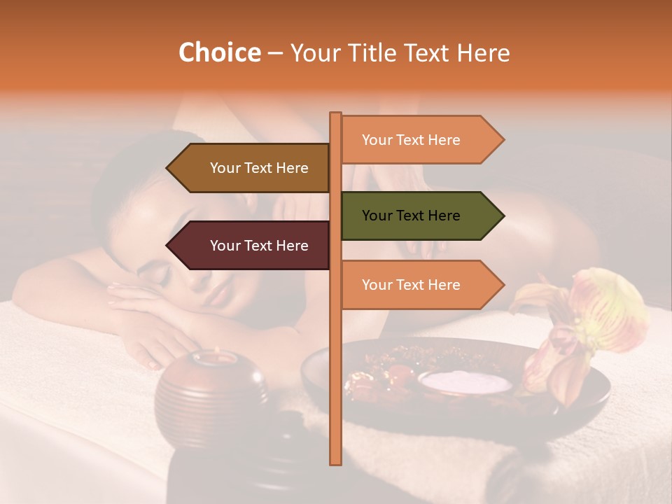 Beautiful Female Massaging PowerPoint Template