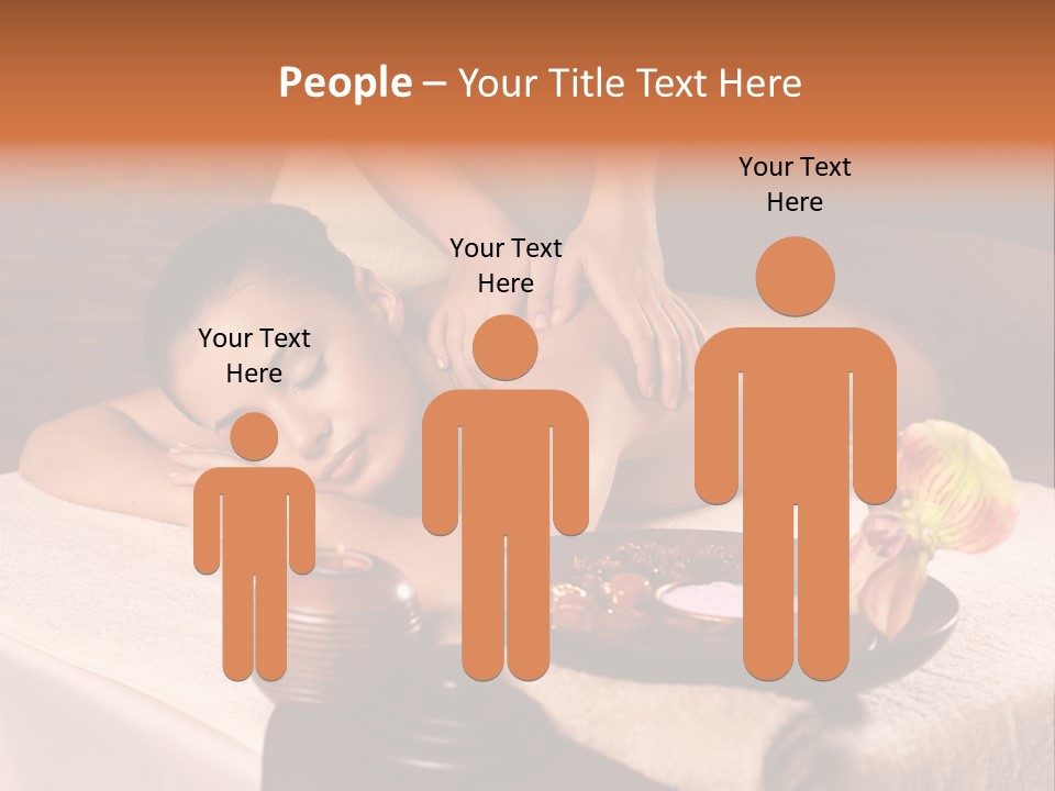 Beautiful Female Massaging PowerPoint Template