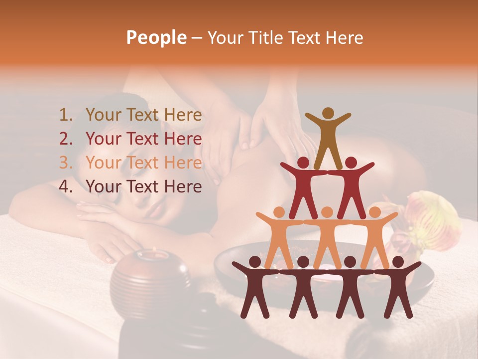 Beautiful Female Massaging PowerPoint Template