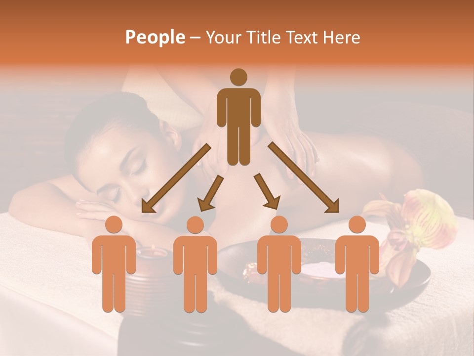 Beautiful Female Massaging PowerPoint Template