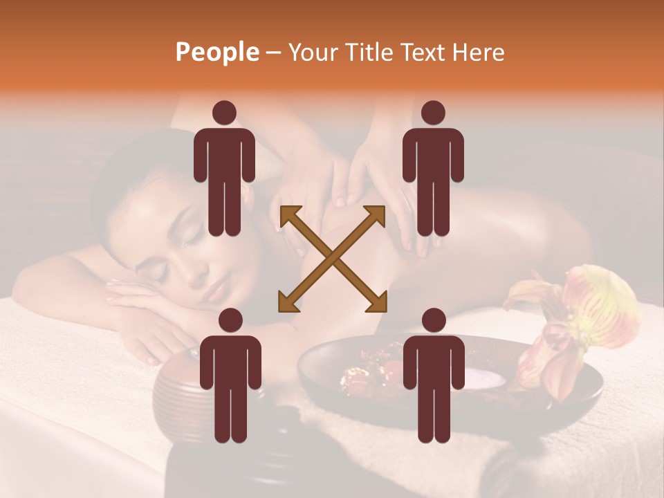 Beautiful Female Massaging PowerPoint Template