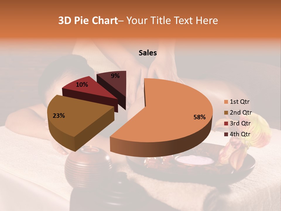 Beautiful Female Massaging PowerPoint Template