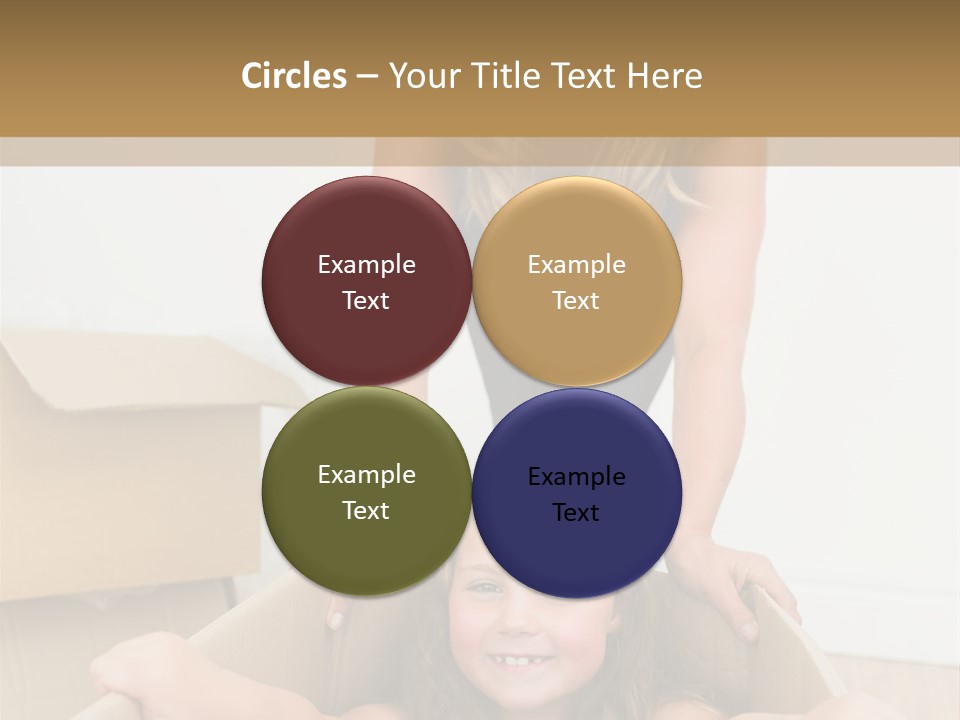 Long Hair Fair Hair Happy Looking At Camera PowerPoint Template