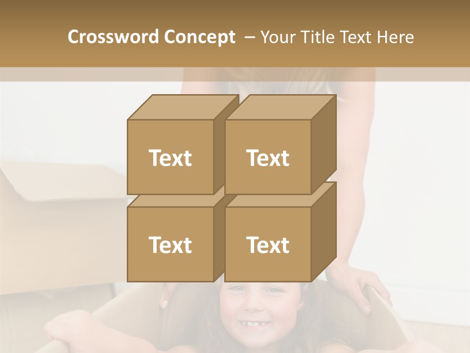 Long Hair Fair Hair Happy Looking At Camera PowerPoint Template