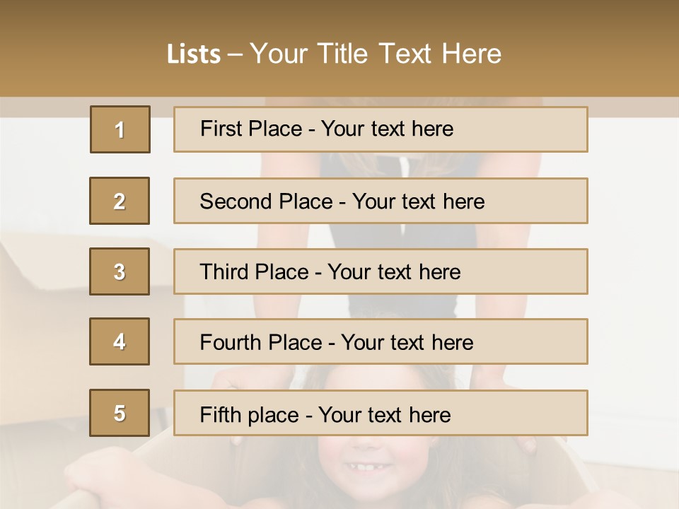 Long Hair Fair Hair Happy Looking At Camera PowerPoint Template