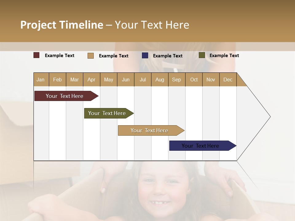 Long Hair Fair Hair Happy Looking At Camera PowerPoint Template