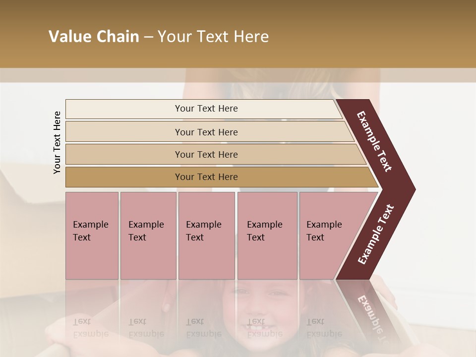 Long Hair Fair Hair Happy Looking At Camera PowerPoint Template