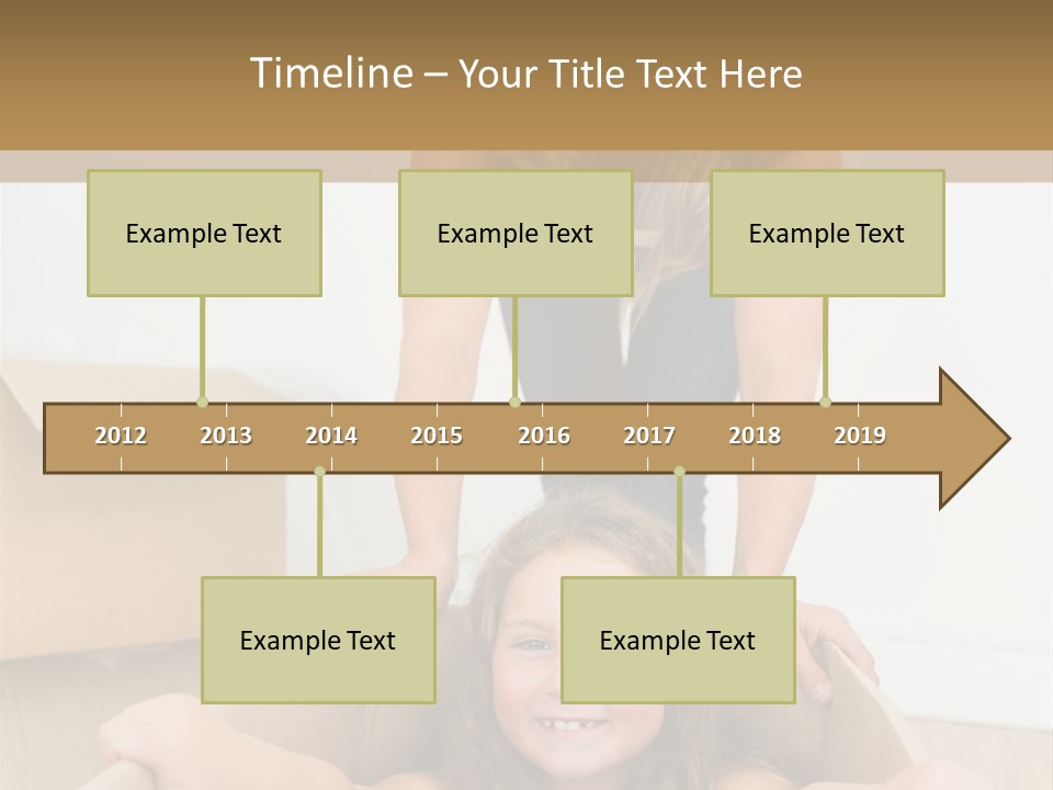 Long Hair Fair Hair Happy Looking At Camera PowerPoint Template