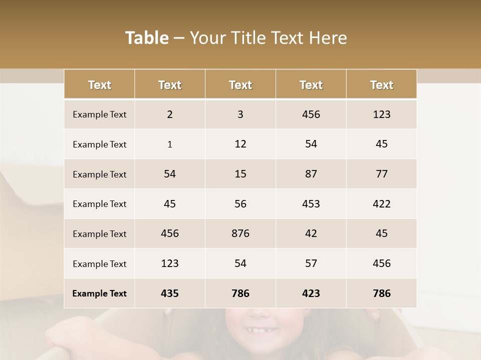 Long Hair Fair Hair Happy Looking At Camera PowerPoint Template