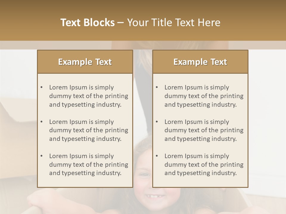 Long Hair Fair Hair Happy Looking At Camera PowerPoint Template