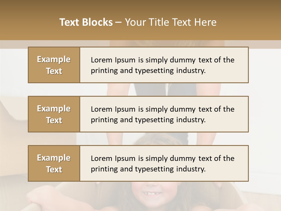 Long Hair Fair Hair Happy Looking At Camera PowerPoint Template