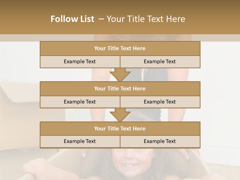 Long Hair Fair Hair Happy Looking At Camera PowerPoint Template