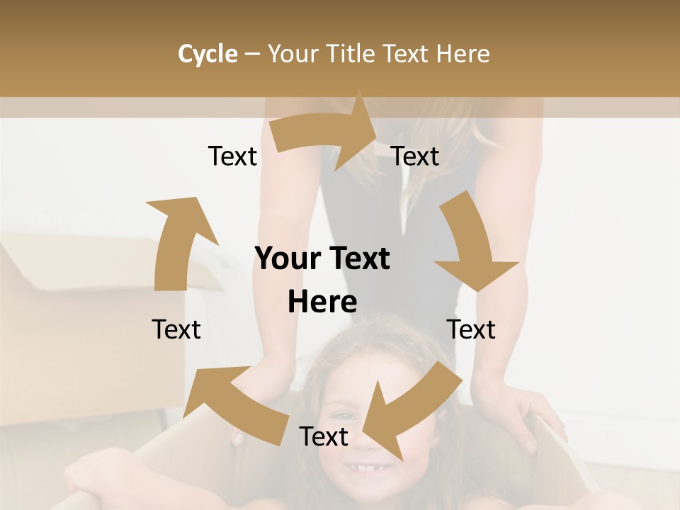 Long Hair Fair Hair Happy Looking At Camera PowerPoint Template