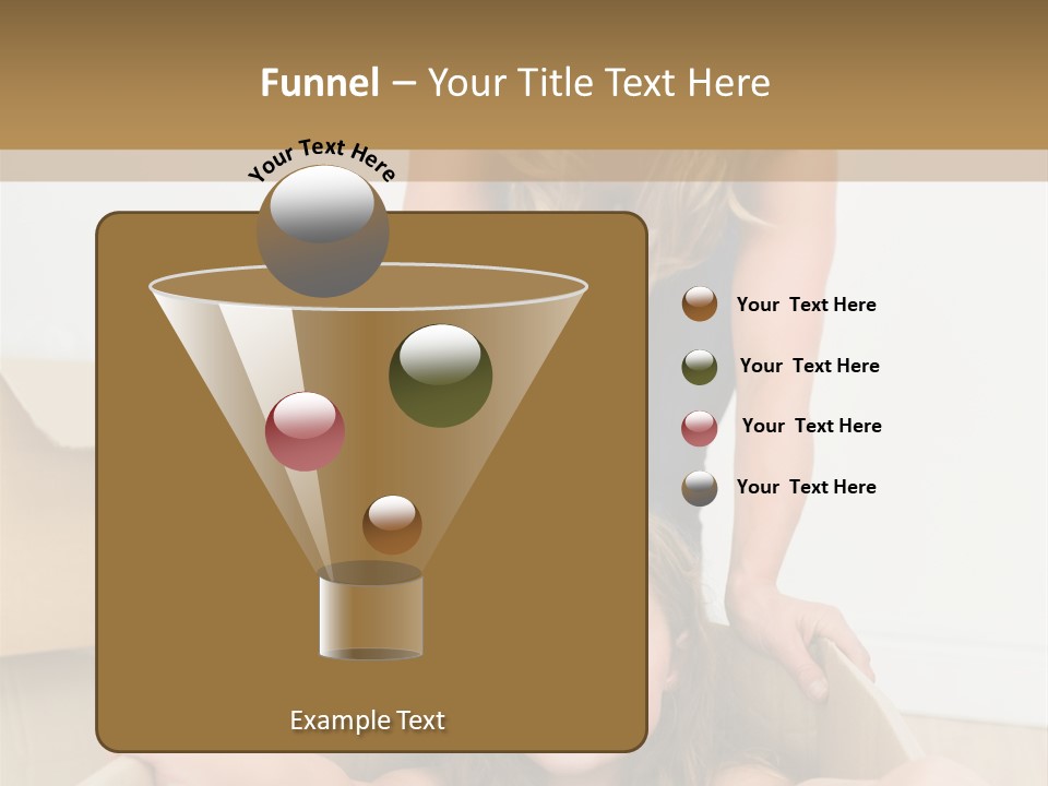 Long Hair Fair Hair Happy Looking At Camera PowerPoint Template