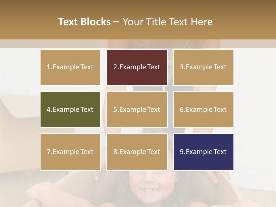 Long Hair Fair Hair Happy Looking At Camera PowerPoint Template