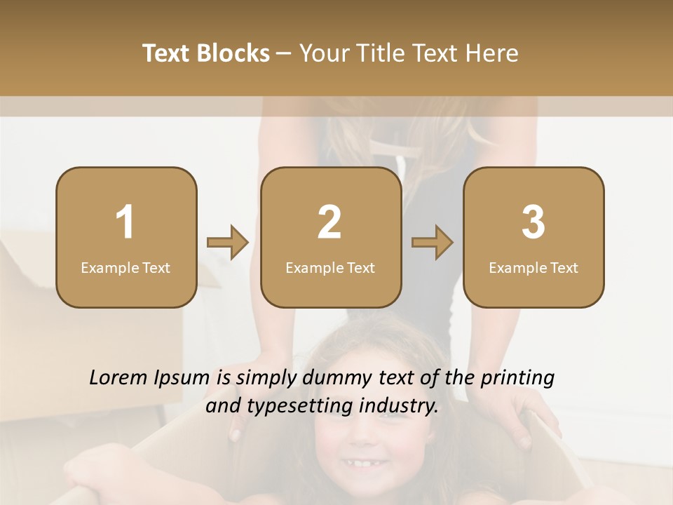 Long Hair Fair Hair Happy Looking At Camera PowerPoint Template