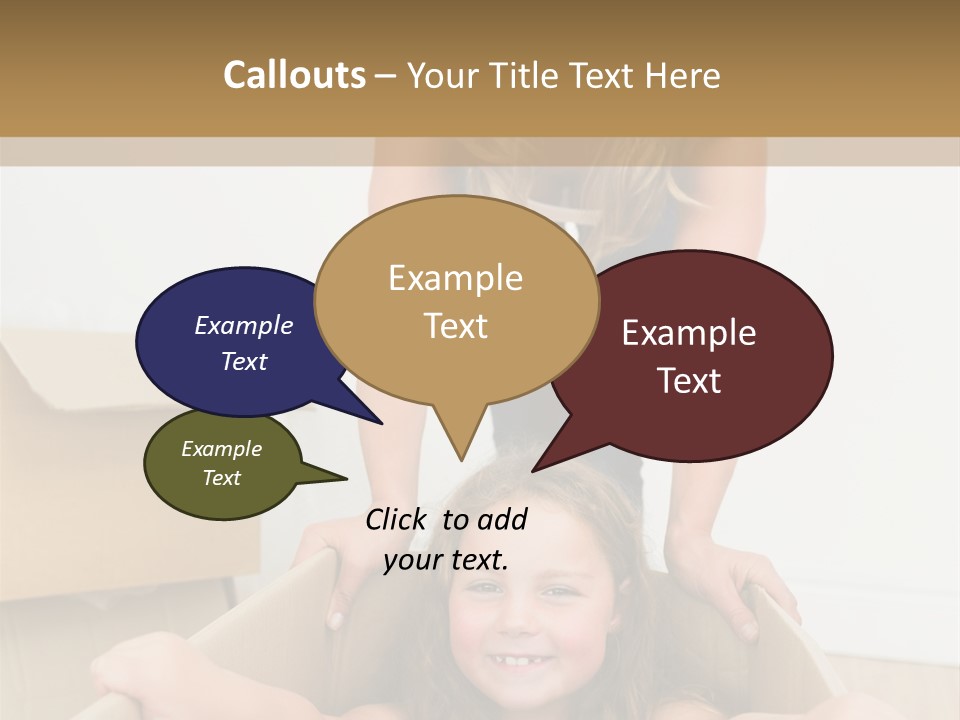 Long Hair Fair Hair Happy Looking At Camera PowerPoint Template