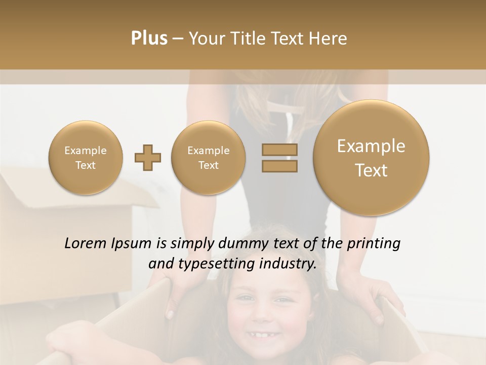 Long Hair Fair Hair Happy Looking At Camera PowerPoint Template