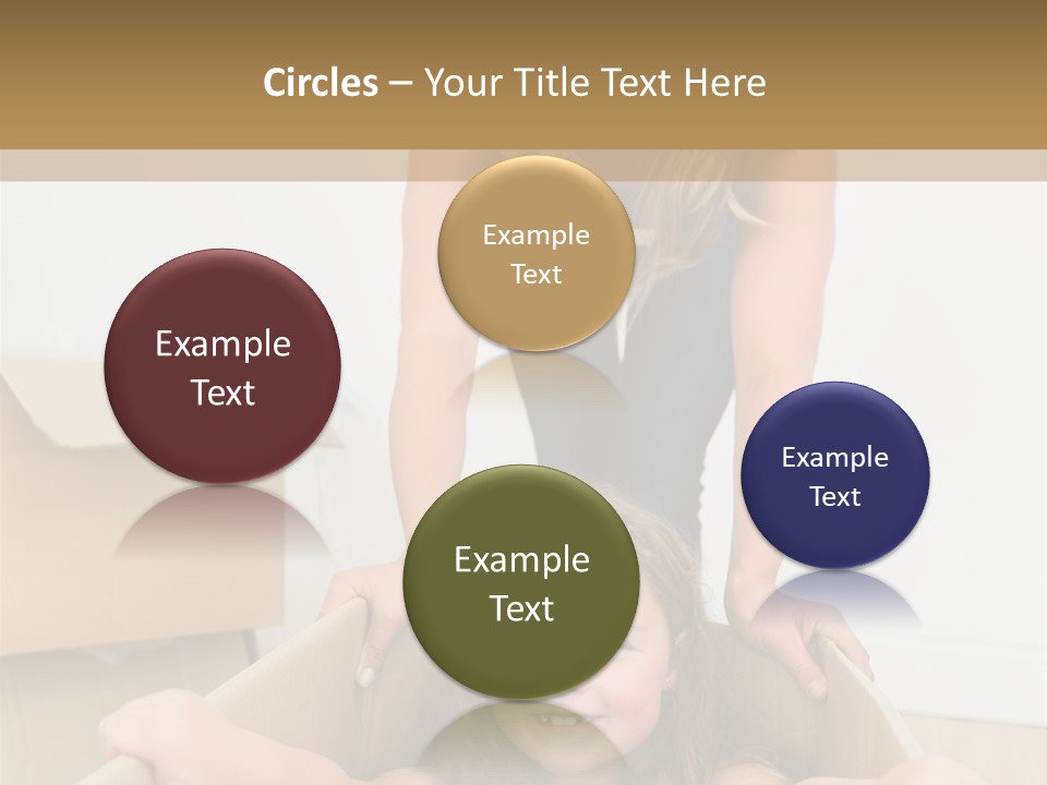 Long Hair Fair Hair Happy Looking At Camera PowerPoint Template