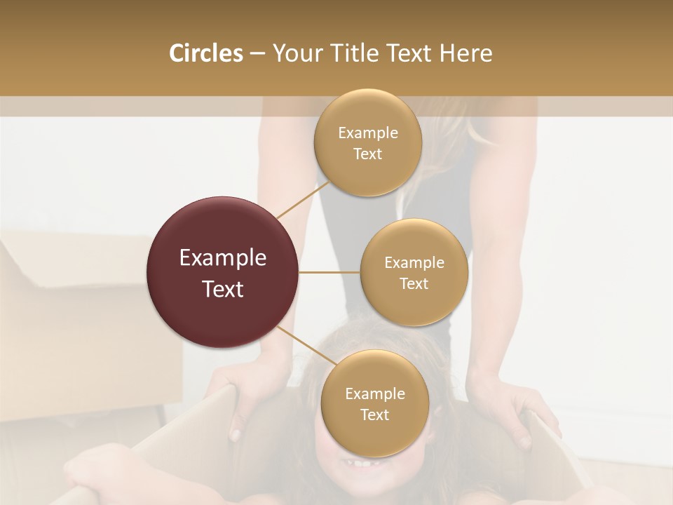 Long Hair Fair Hair Happy Looking At Camera PowerPoint Template