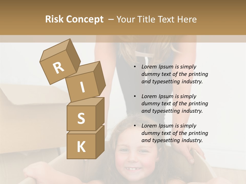 Long Hair Fair Hair Happy Looking At Camera PowerPoint Template