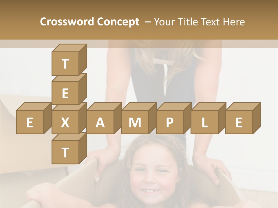 Long Hair Fair Hair Happy Looking At Camera PowerPoint Template