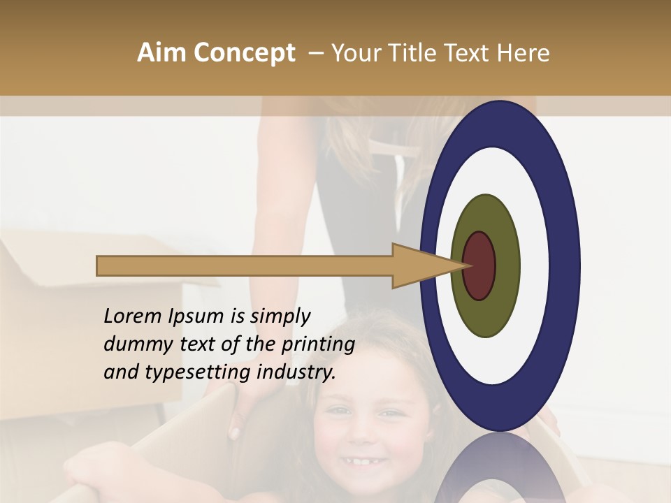 Long Hair Fair Hair Happy Looking At Camera PowerPoint Template