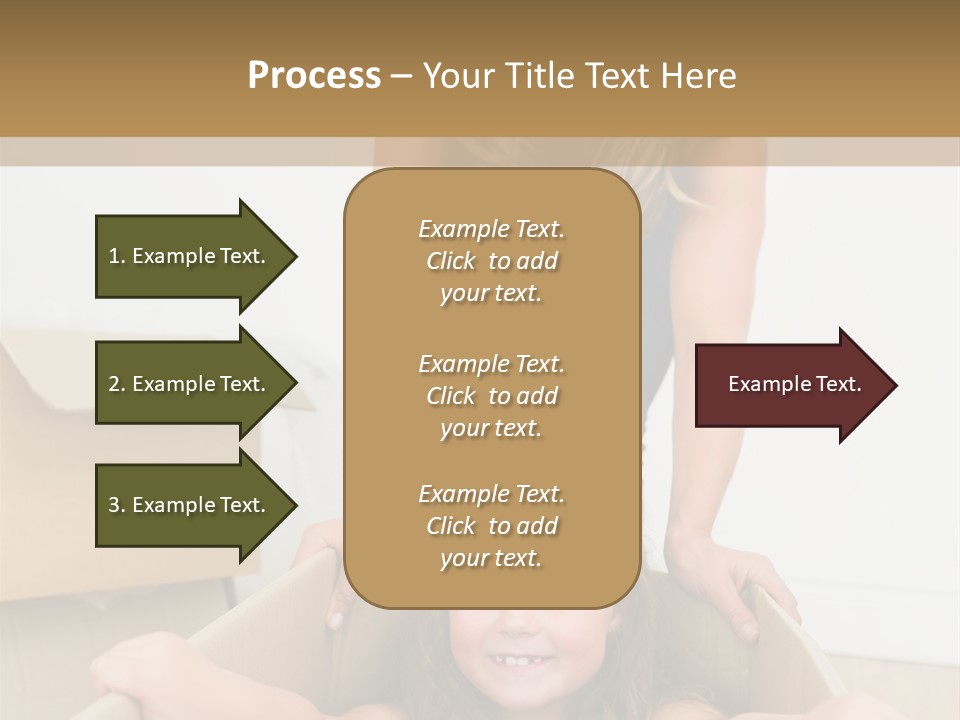 Long Hair Fair Hair Happy Looking At Camera PowerPoint Template
