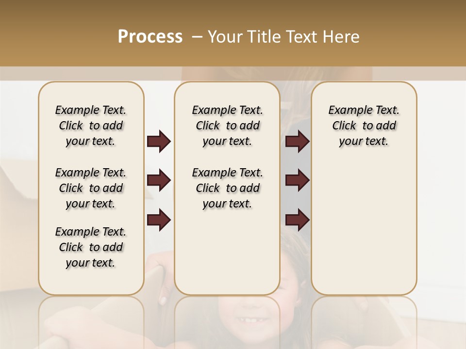 Long Hair Fair Hair Happy Looking At Camera PowerPoint Template