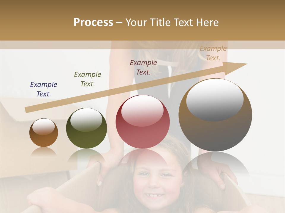 Long Hair Fair Hair Happy Looking At Camera PowerPoint Template