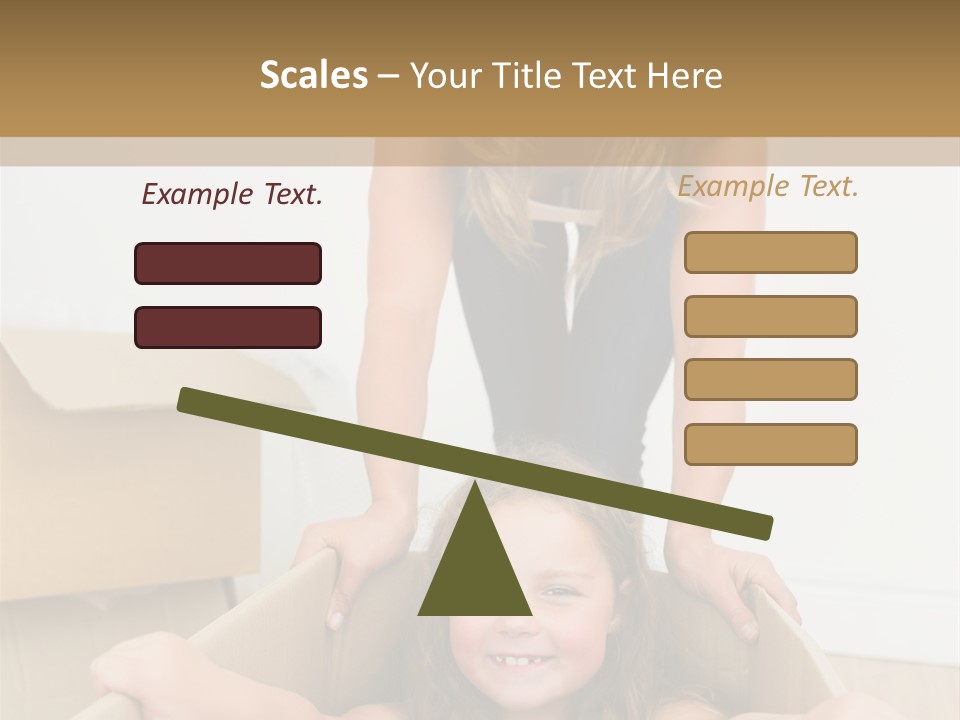 Long Hair Fair Hair Happy Looking At Camera PowerPoint Template