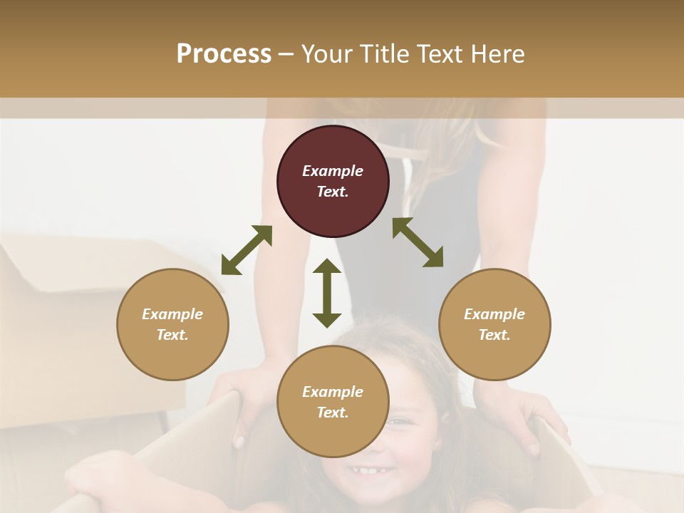 Long Hair Fair Hair Happy Looking At Camera PowerPoint Template