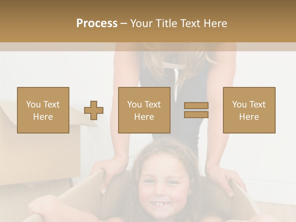 Long Hair Fair Hair Happy Looking At Camera PowerPoint Template