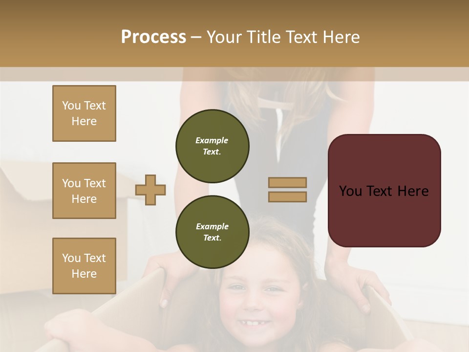 Long Hair Fair Hair Happy Looking At Camera PowerPoint Template