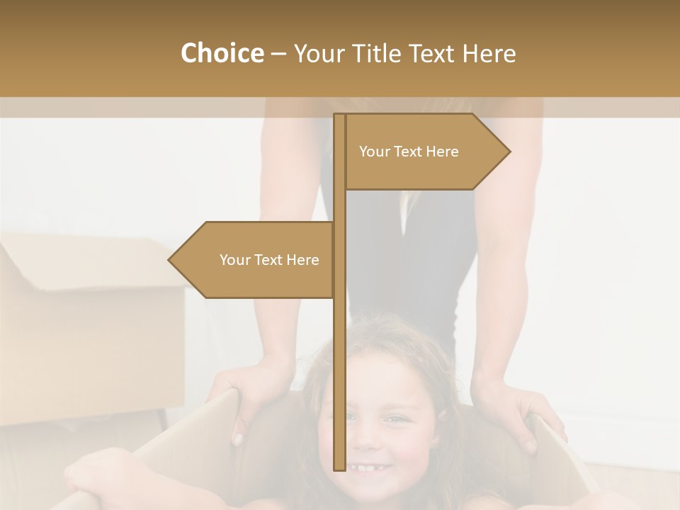 Long Hair Fair Hair Happy Looking At Camera PowerPoint Template