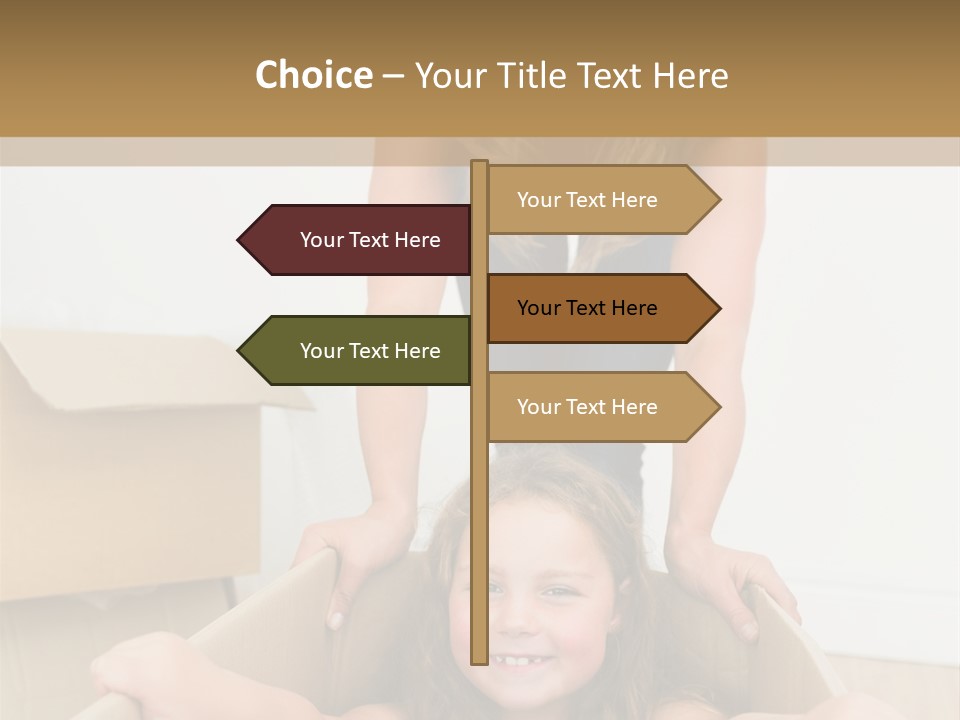 Long Hair Fair Hair Happy Looking At Camera PowerPoint Template