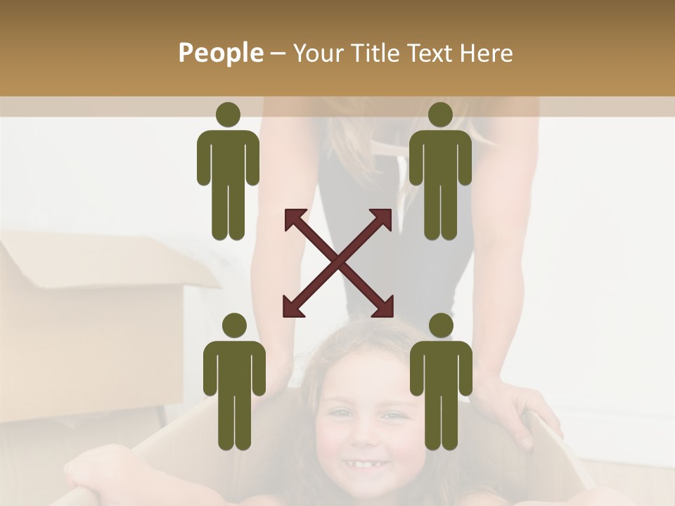 Long Hair Fair Hair Happy Looking At Camera PowerPoint Template