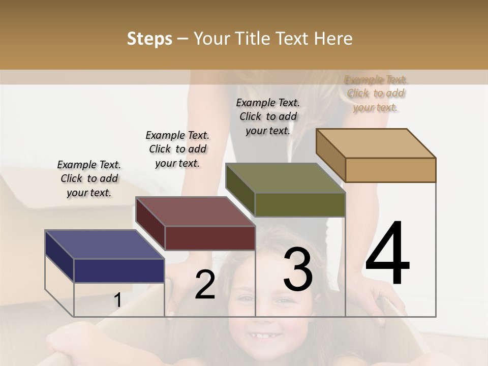 Long Hair Fair Hair Happy Looking At Camera PowerPoint Template