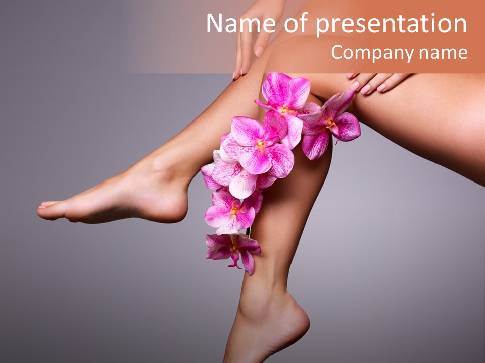 Healthy Foot Bare PowerPoint Template