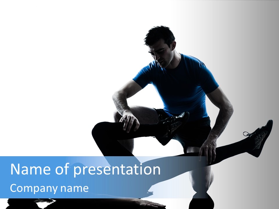 Suffering Trainer Gymnastic PowerPoint Template