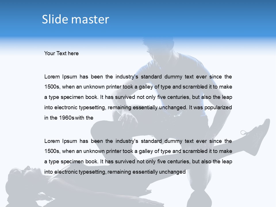 Suffering Trainer Gymnastic PowerPoint Template