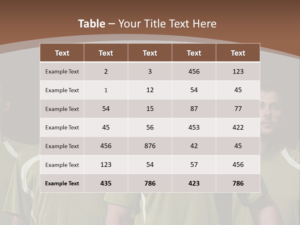 Background Play Male PowerPoint Template
